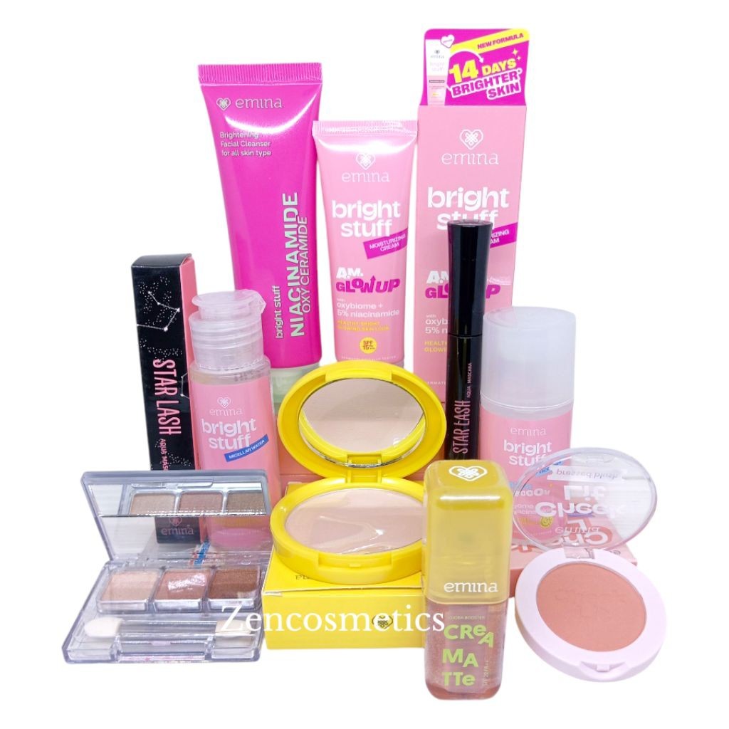 Paket Emina Bright Stuff Lengkap/ Emina paket make up Murah