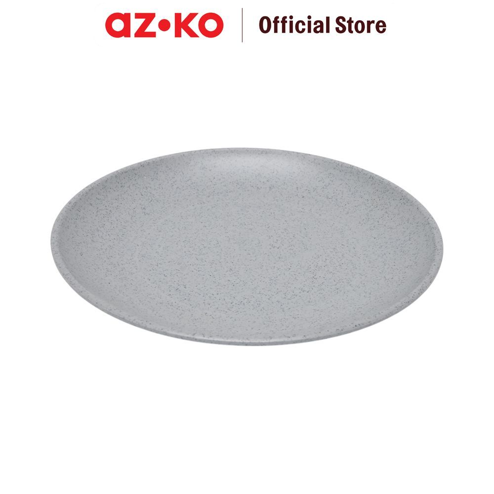 AZKO Onyx Designs 23 cm Piring Saji Melamine Cosmic - Abu-Abu Plate Serving Plating Piring Hidangan