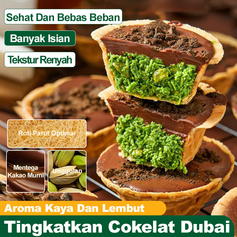 Renyah & Gurih JM Y Tart Chocolate Pistachio Rasa Dubai / Camilan Manis / Kekinian / Snack Premium