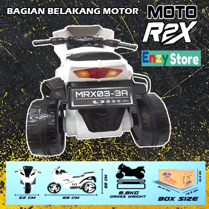 Best Seller - MAINAN ANAK RIDE ON MOTOR MOTORAN RODA 3 MOTOR AKI ACCU R2X YOTTA SPORT