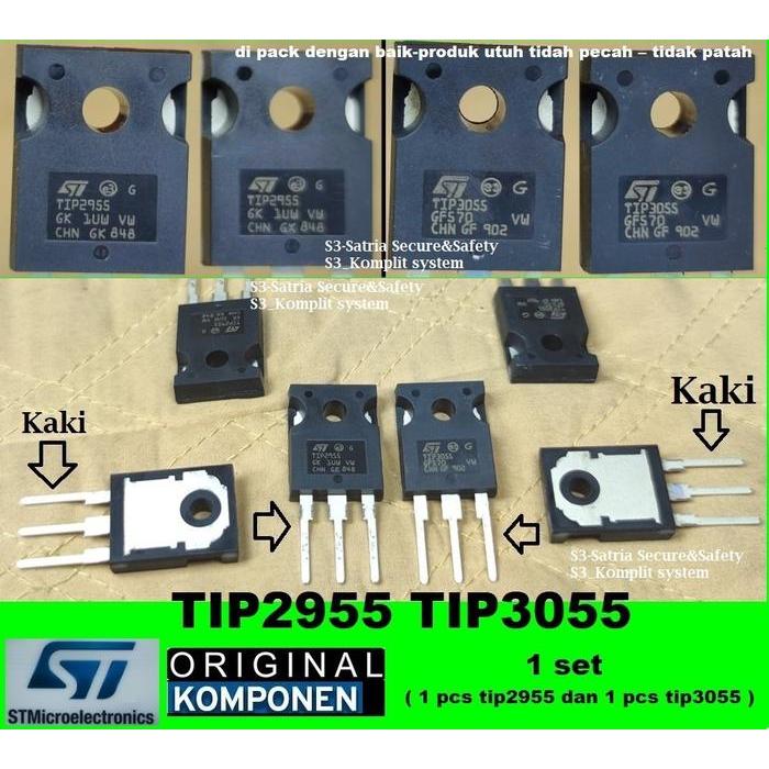 TIP2955 TIP3055  tip2955 tip3055  st TIP 2955 tip 3055