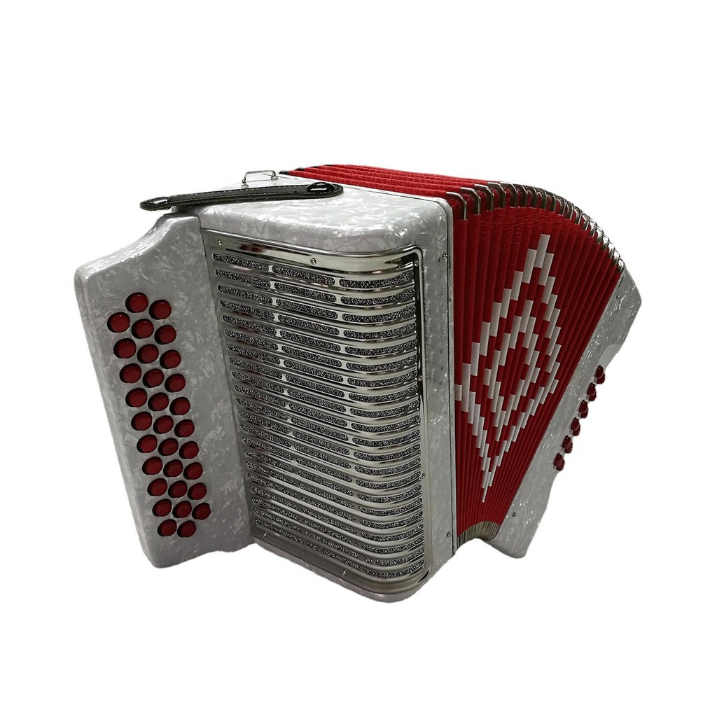 12 Bass White Button Accoron 31 Buttons atonic Conformation JB3112C Wood trument Acordeon