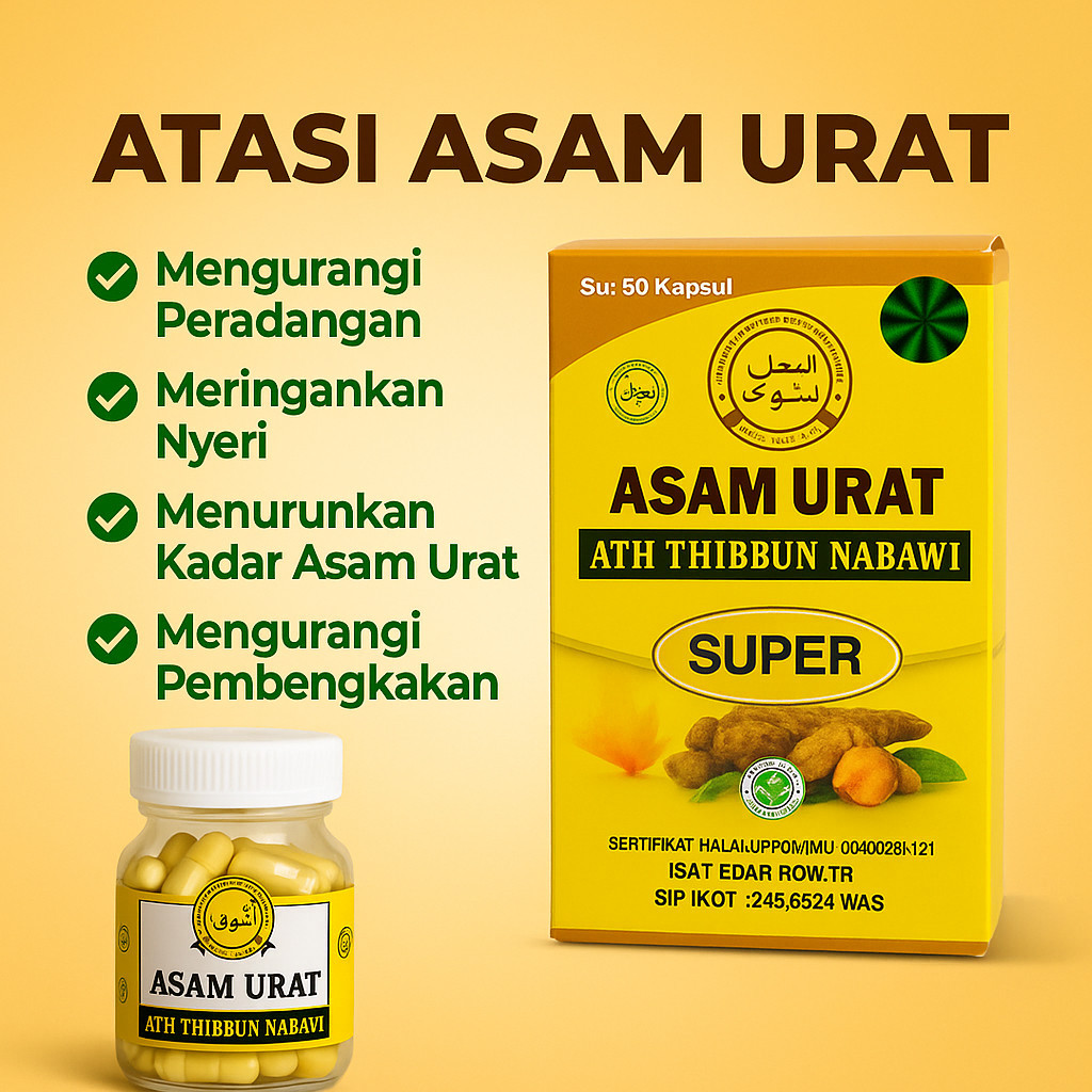 OBAT ASAM URAT ATH THIBBUN NABAWI Obat Asam Urat Super Ath Thibbun Nabawi Herbal Insya Allah Ampuh D