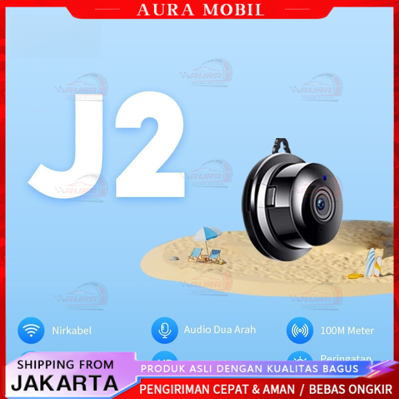 J2 CCTV Kecil HD Kamera tersembunyi Kamera CCTV Mini IP CCTV Camera Kamera keamanan -Aura Mobil