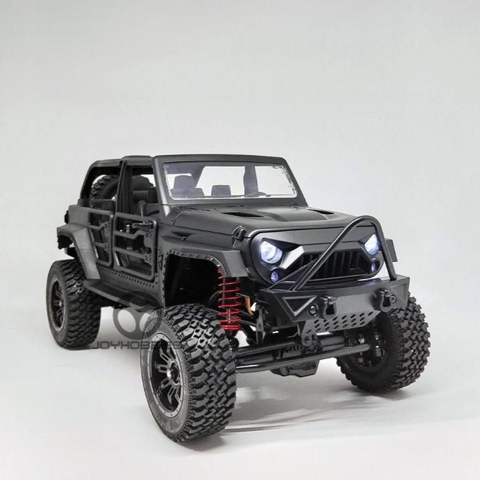 RC Adventure MN-128 MN128 1:12 Jeep Wrangler Rubicon RTR,RC Offroad - Black