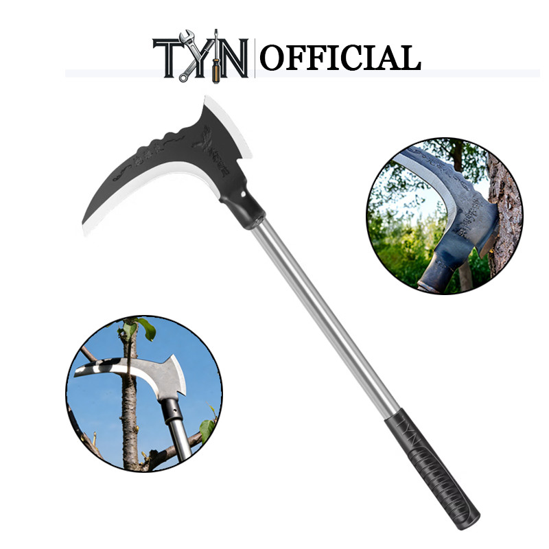 TYN Alat Sabit Kapak Ganda Baja/Sabit Ranting Pohon/ Sabit Rumput