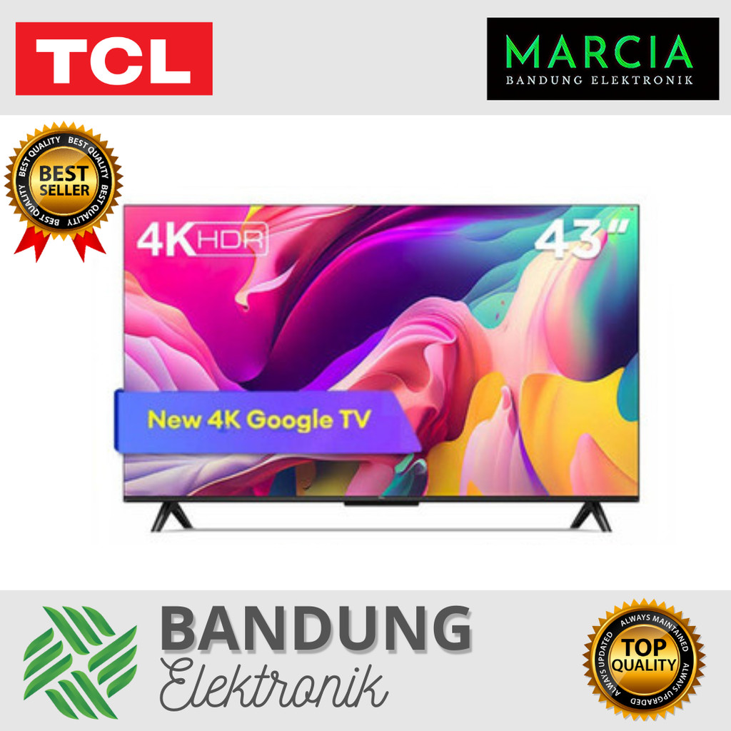 LED TV TCL ANDROID GOOGLE TV SMART 43 INCH 43" 43A28