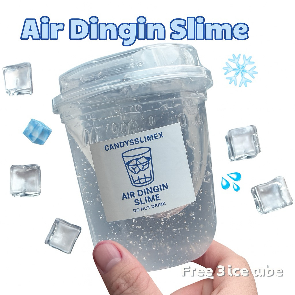 Air Dingin Slime By Candysslimex | Clear Slime | Slime Bening | Slime Minuman Viral | Mainan Anak