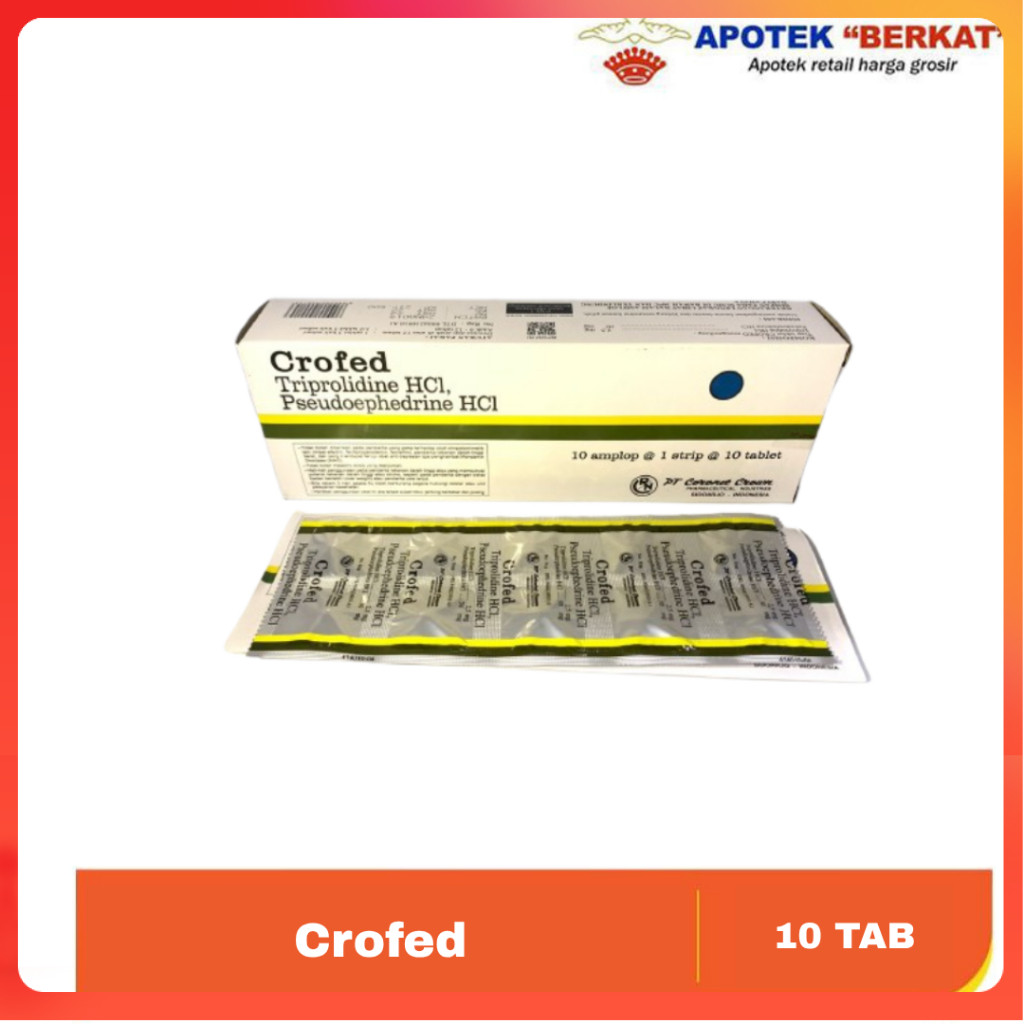 Crofed 10 Tablet Obat Pilek Flu Alergi - apotek tangsel