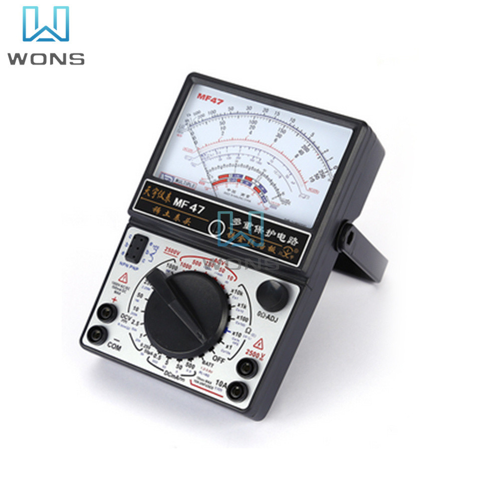 Pointer Multimeter MF-47 MF-110A DC AC 1000V Multimeter Portable Mechanical Pointer Type Multimeter 