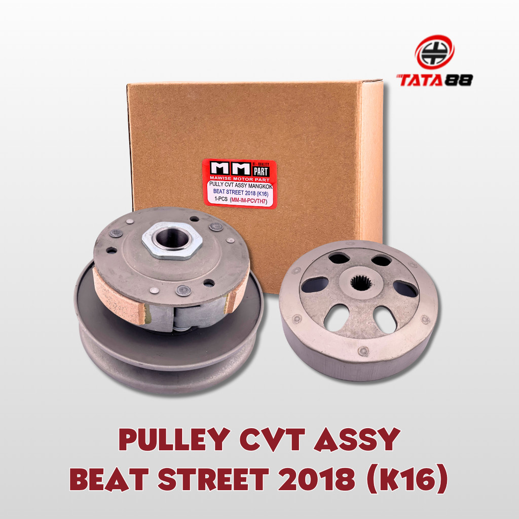 PULLY CVT ASSY PLUS MANGKOK BEAT STREET 2018 K16 – Puli Cvt Beat Pop Scoopy Vario 110 ESP Genio
