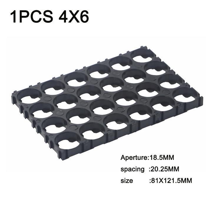 Plastik Braket Baterai  Holder Case 18650 Rakit 4x6