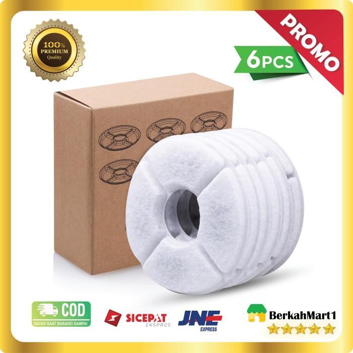 Klik Pakan 4 PCS FILTER DISPENSER WATER FOUNTAIN TEMPAT MINUM KUCING OTOMATIS - BULAT - BULAT