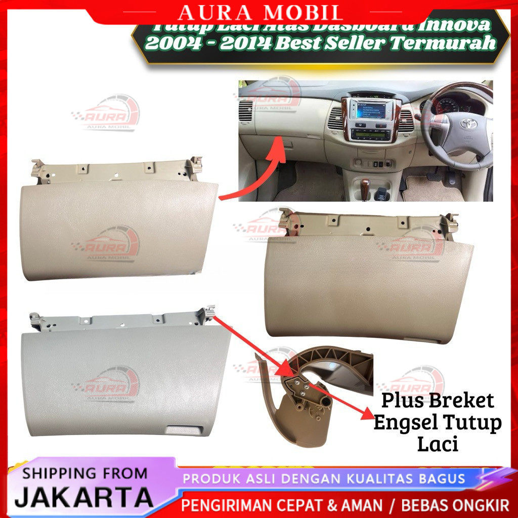 Tutup Laci Atas Dasboard Innova 2004 - 2015 Best Seller Termurah -Aura Mobil