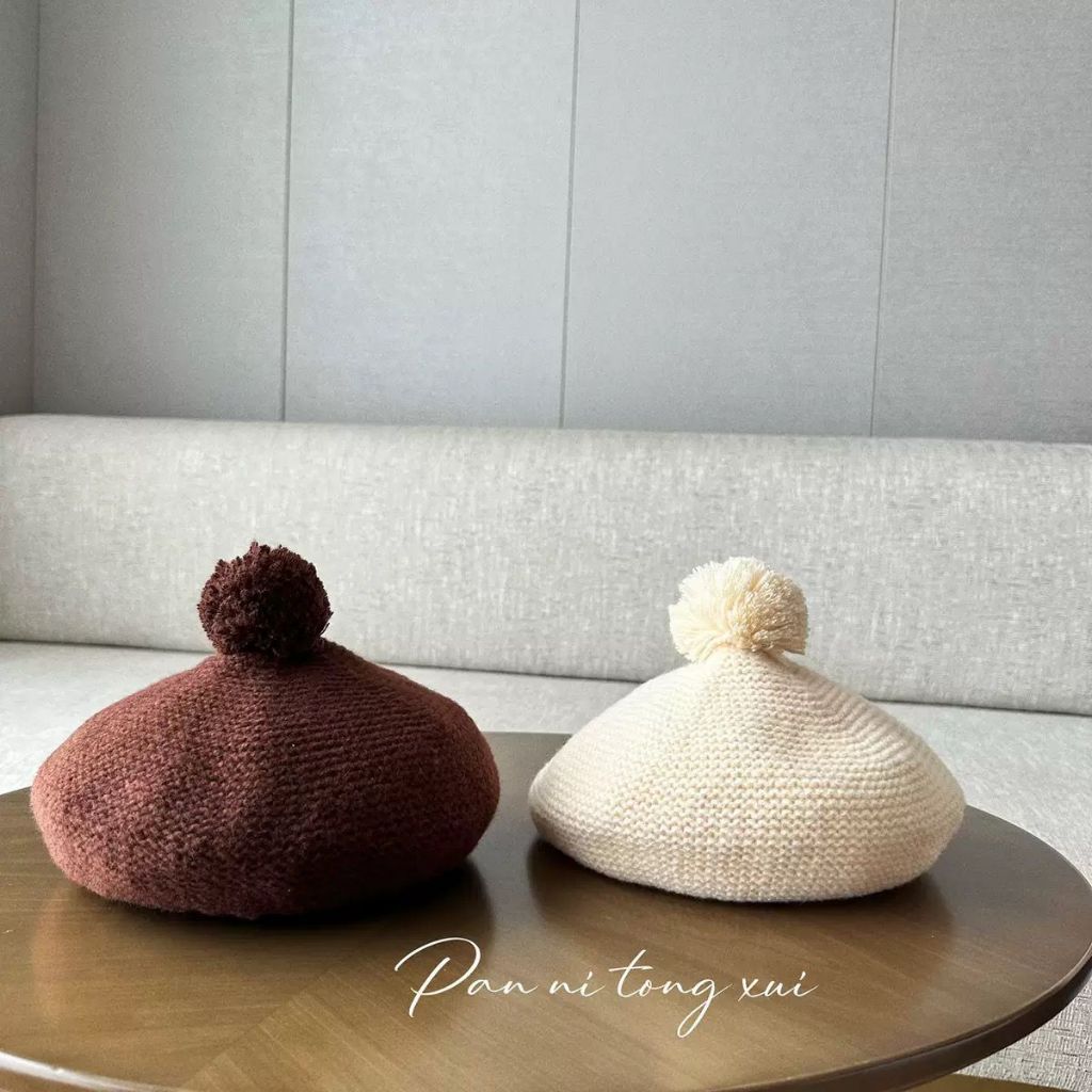 TOPI BARET ANAK PREMIUM -  GISELLE BARET HAT - Topi Baret Anak Topi Pelukis Topi Seniman Anak Topi K