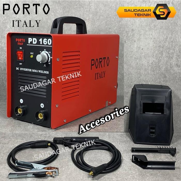 Porto PD 160 PD 160 TIG Mesin Las MMA TIG Gas Argon Stainless Steel Trafo Inverter Las 160A Porto PD