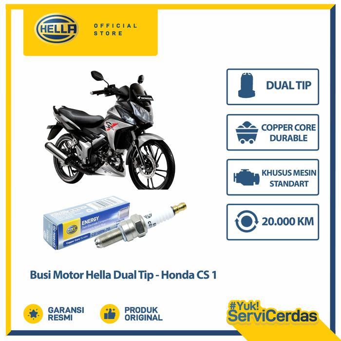 Busi Motor Honda CS1 Hella Dual Tip CD10RN-7D - Busi CS1