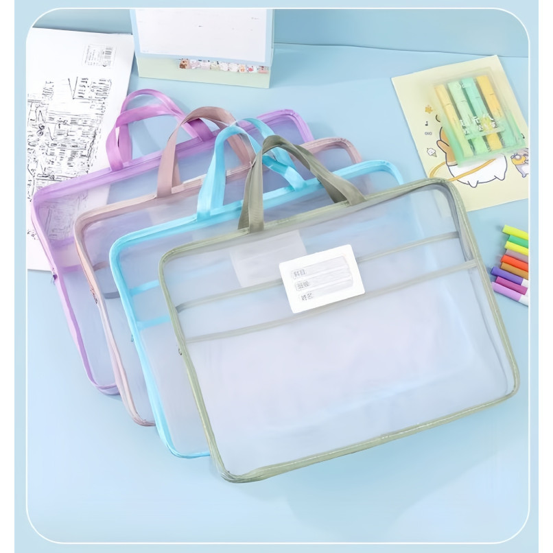 ST005 Tas Dokumen A4 Besar Map Dokumen File Folder Kapasitas Besar Tas Penyimpanan Serbaguna