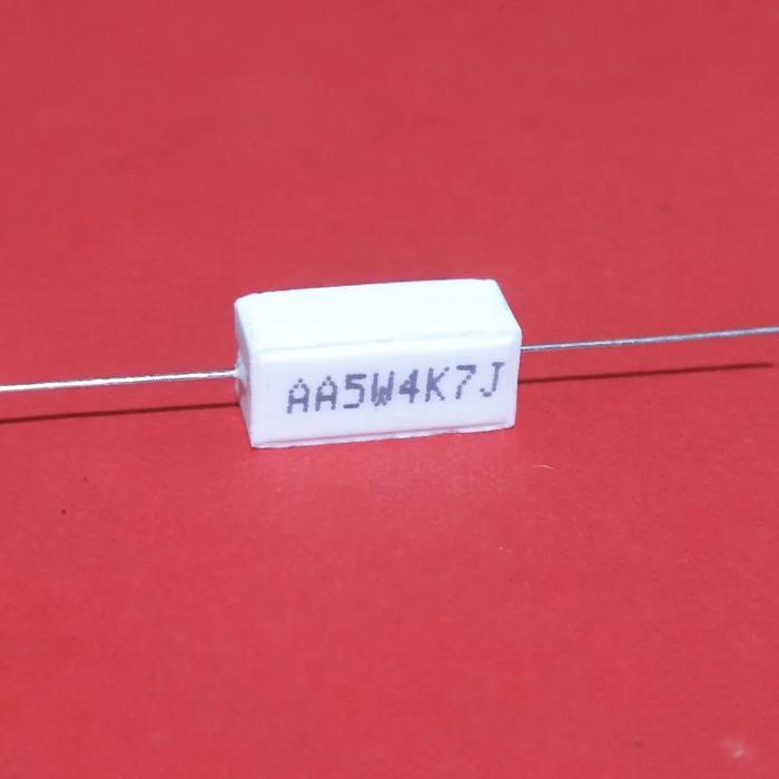 Resistor 5W 4.7 ohm 4.7K ohm 470K ohm Resistor kapur 5w Resistor 5 watt Resistor Batu 5W Resistor ka
