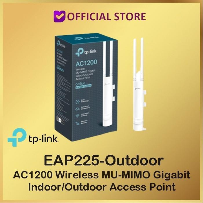 Tp-Link EAP225-OUTDOOR AC1200 Wireless MU-MIMO Gigabit Indoor/Outdoor