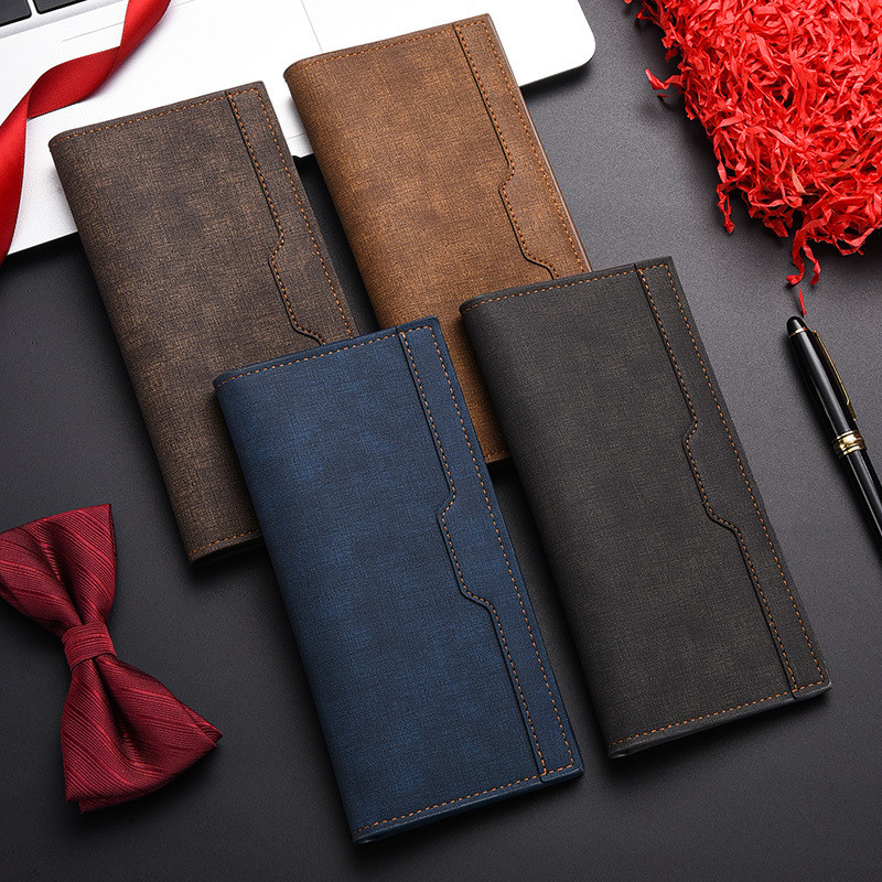 Men's Wallet Long Fashion Multiple Card Slots Men's Wallet Slim Long Thin Mens Luxury Wallet Designe