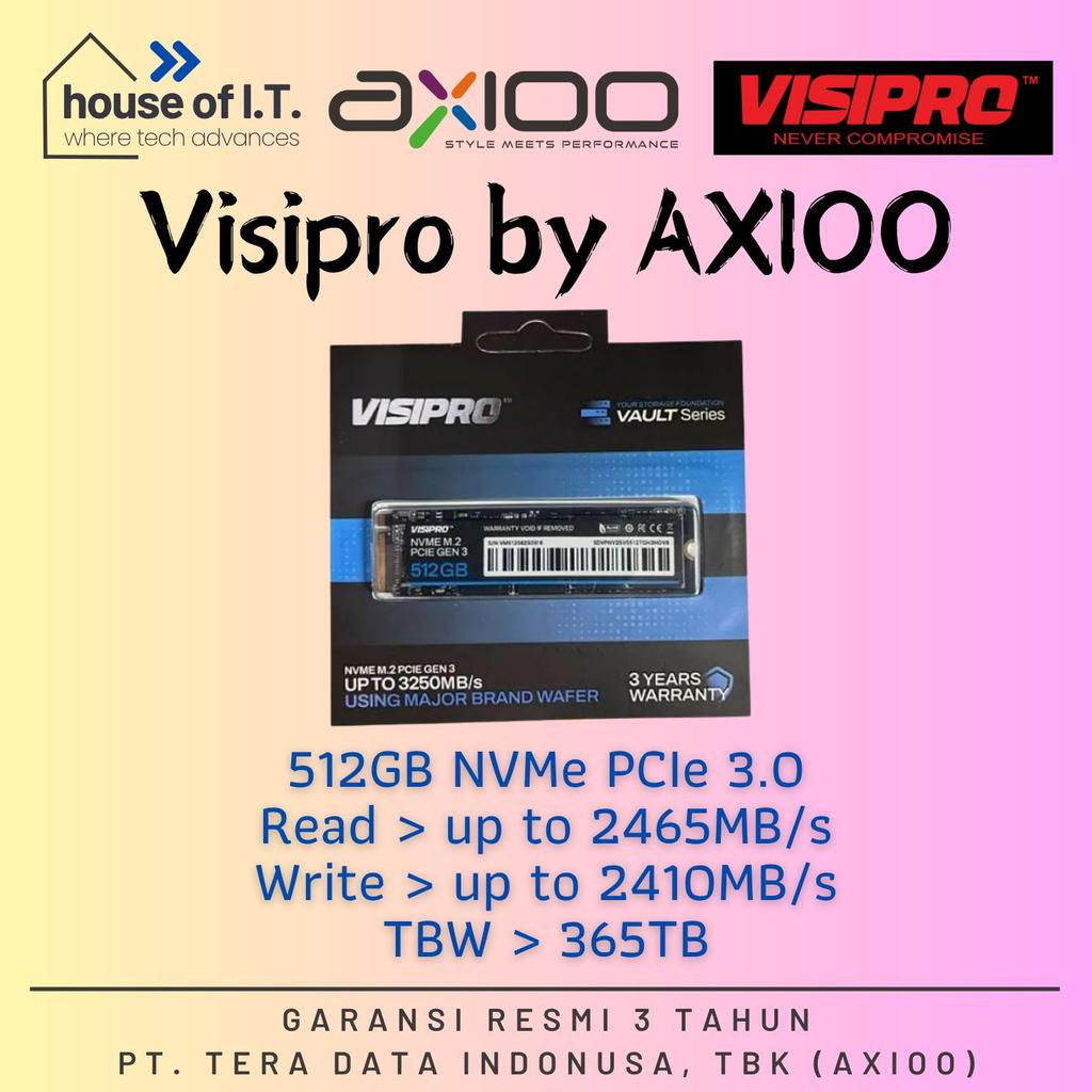 SSD NVMe 512GB PCIe NVMe 512GB Visipro 512GB SSD - NVMe Visipro SSD+ 512GB - NVMe Visipro 512GB