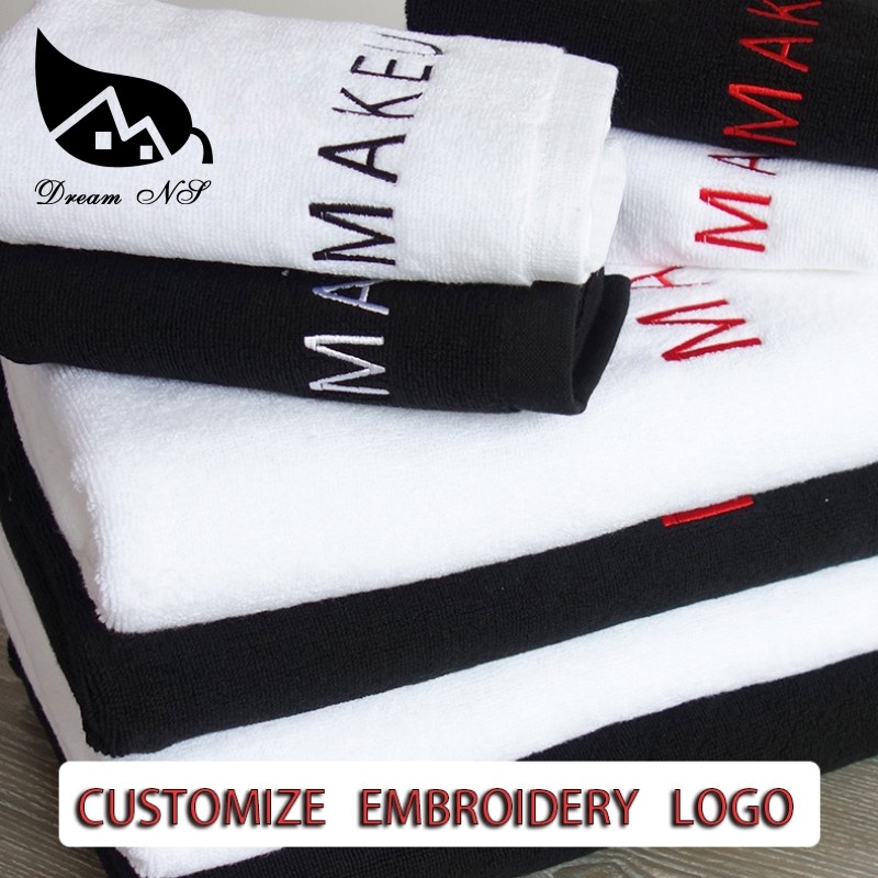 100% Cotton Luxury Big Bath Towel Beach Towel Free Design Custom Embroide Logo Wedding Memorial Love