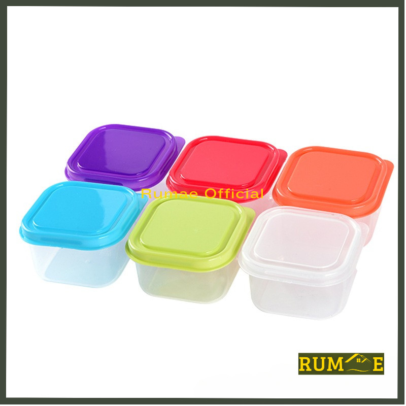 Toples Kecil Plastik  Toples Sambal Toples Mini Toples Kotak Warna Toples Kecil Warna Warni