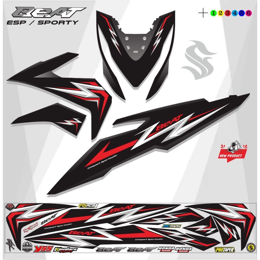 VARIASI STRIPING ALL NEW BEAT ESP 2016 2018 STRIPING