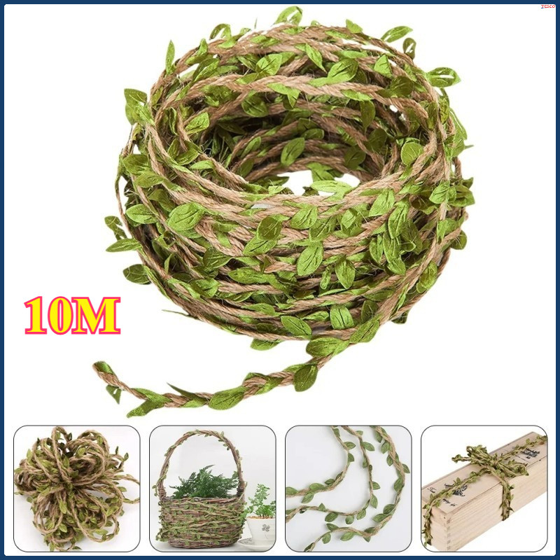 10M Tali Pita Goni Daun Dekorasi Kelas Tali Rami Goni Motif Daun Estetik Dekorasi