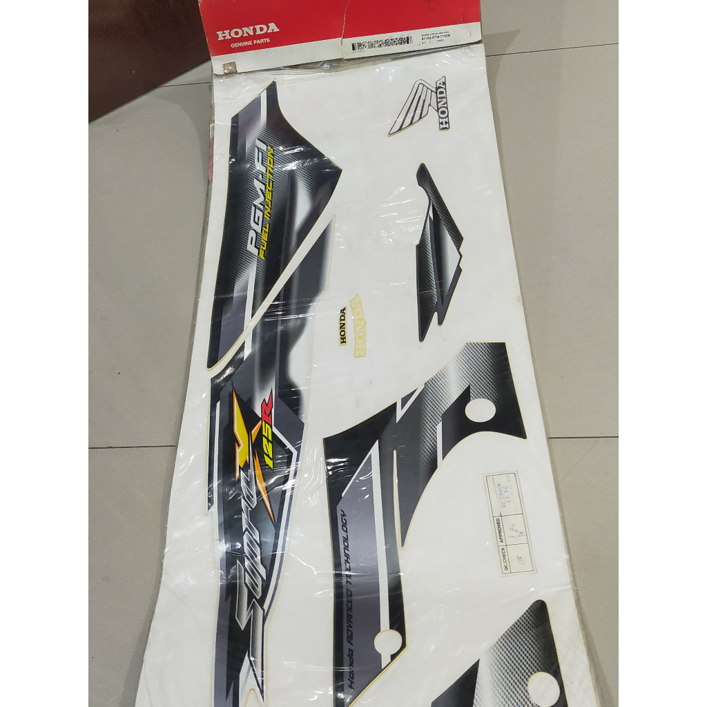 STRIPING FULL SET  SUPRA X 871-X0-KTM-770ZB 1SET KIRI DAN KANAN