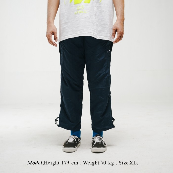 UNKL347 Pants Celana Panjang Navy Bahan Nylon Crinckle EXTE
