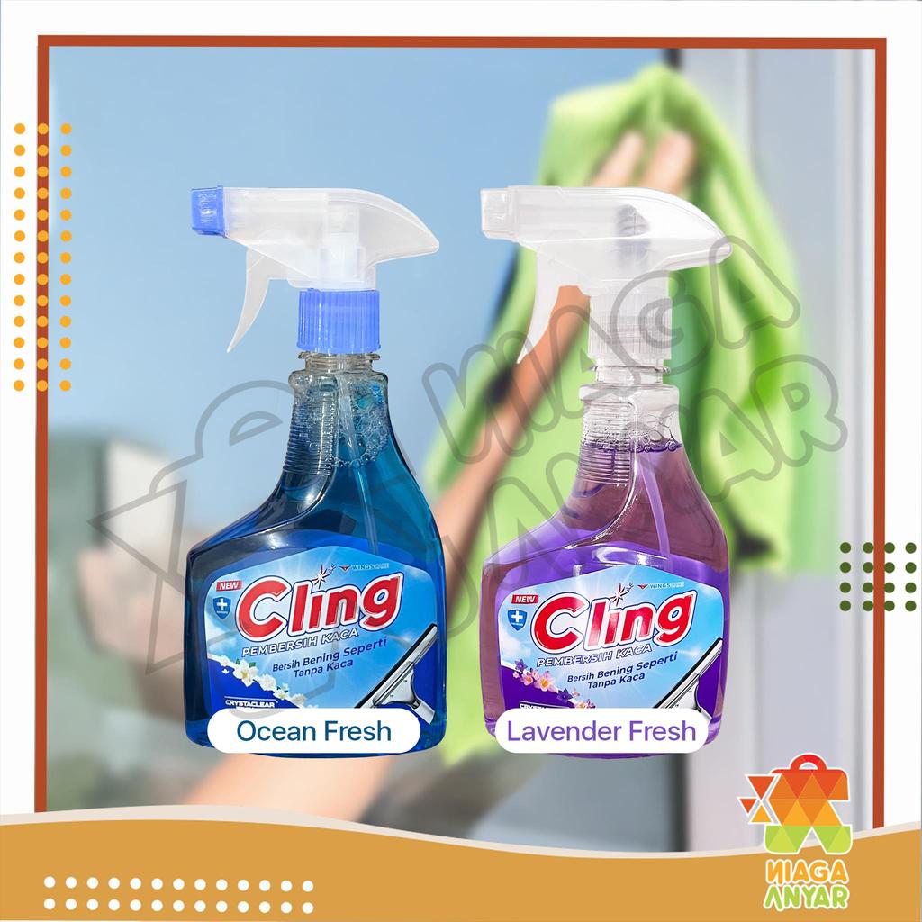 Cling Pembersih Kaca Botol 440 ml / Glass Cleaner Bottle / Semprotan Kaca