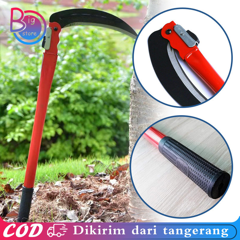 Alat Potong Rumput Portable Arit Rumput Lipat Aksesoris Perkebunan Baja Mangan