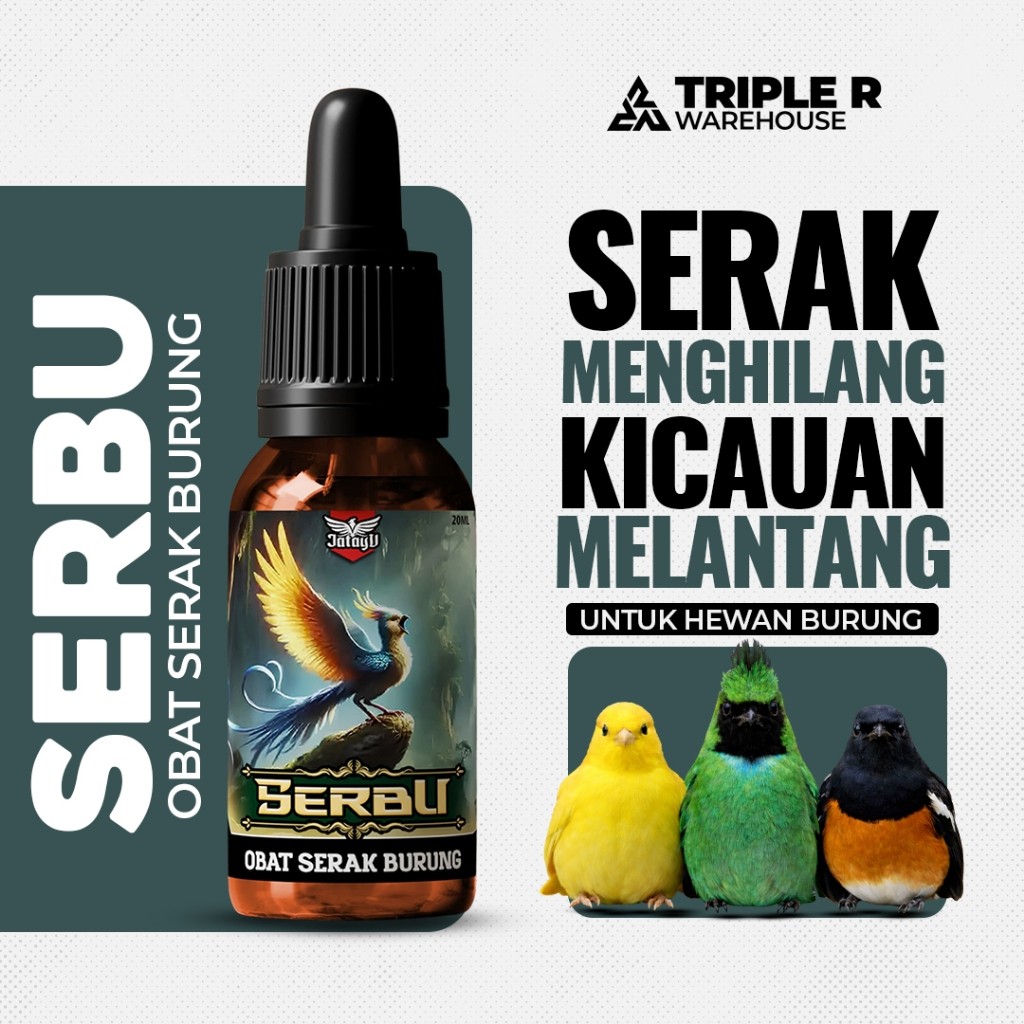 SERBU – Obat Serak Burung Kicau | Atasi Serak, Macet Bunyi, Nafas Seret, Suara Serak & Volume Turun,