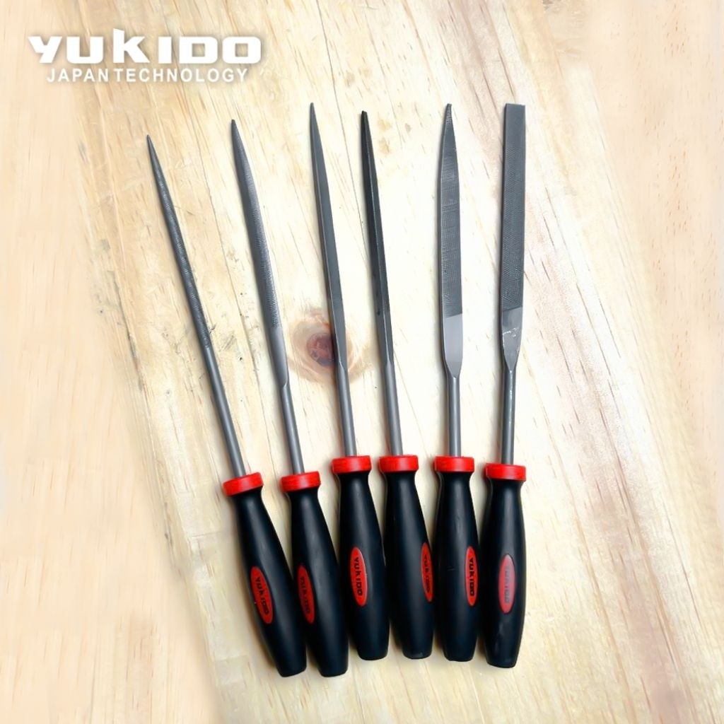 Yukido kikir set 6pcs / yukido kikir kecil / kikir slim / kikir gergaji / kikir serbaguna