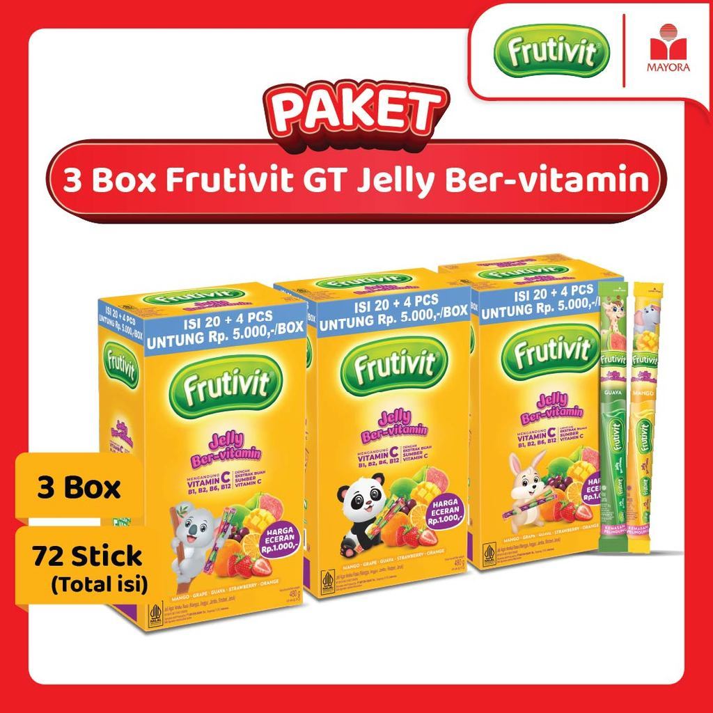 Paket 3 Box Frutivit GT Jelly Ber-vitamin