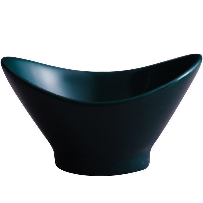 MANGKOK KERAMIK IMPOR MODEL BULAT OVAL/MANGKOK SAJI/MANGKOK SAUS - Putih