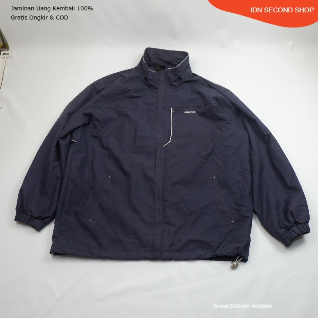 PRO-SPECS Full Zip Outdoor Shell Jacket - Navy Blue - Preloved