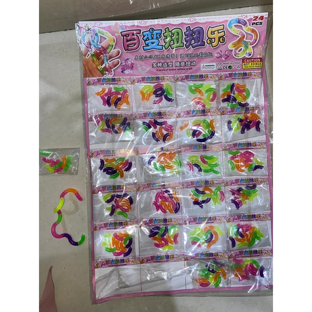 GG MAINAN SAMBUNGAN PIPA LIKA LIKU ULAR FLEKSIBEL EDUKATIF SENSORIK MOTORIK / FUN TOYS COLORFUL