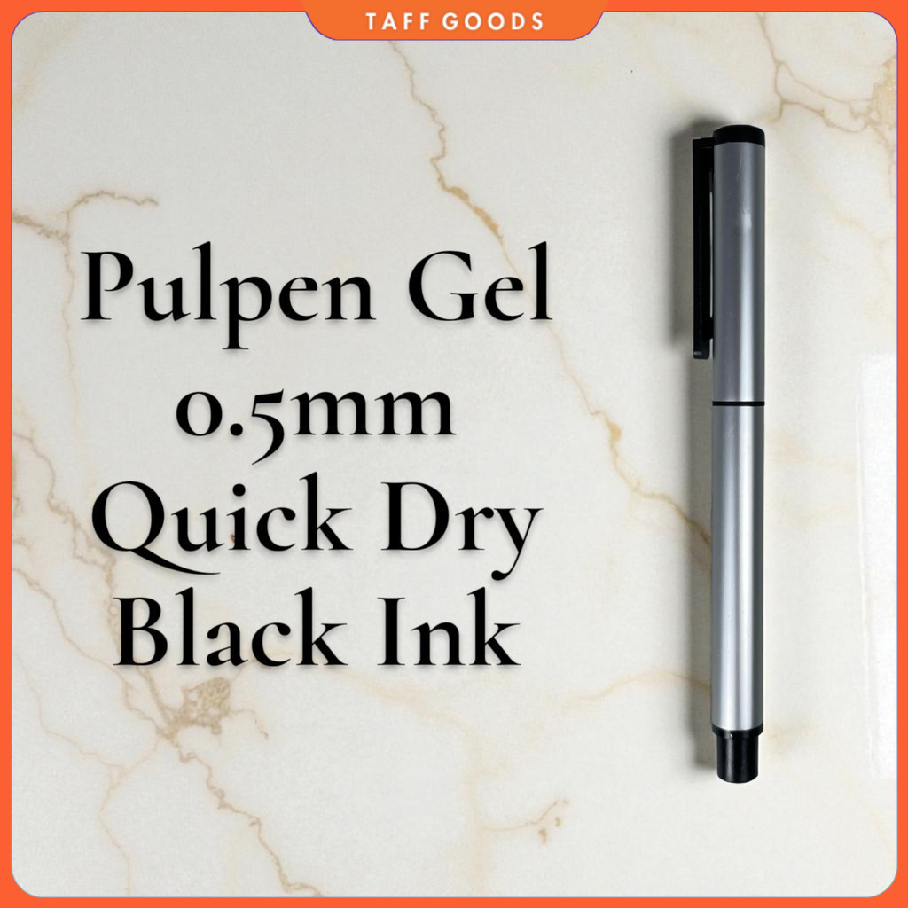 Kaco Pena Pulpen Gel 0.5mm TUBE Roller Quick Dry Black Ink 1 PCS - K80