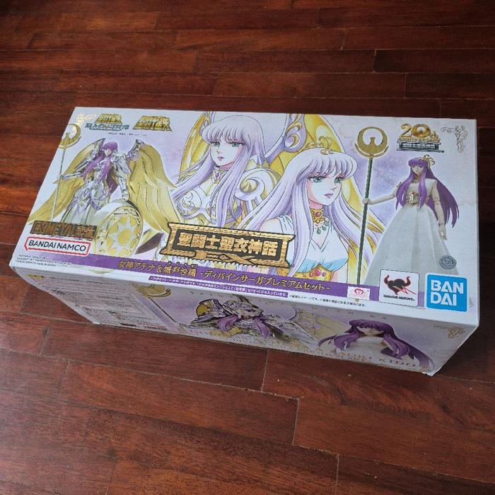 Bandai Saint Cloth Myth SCM EX Metal Goddess Athena & Saori Kido - Divine Saga Premium Set - Saint S