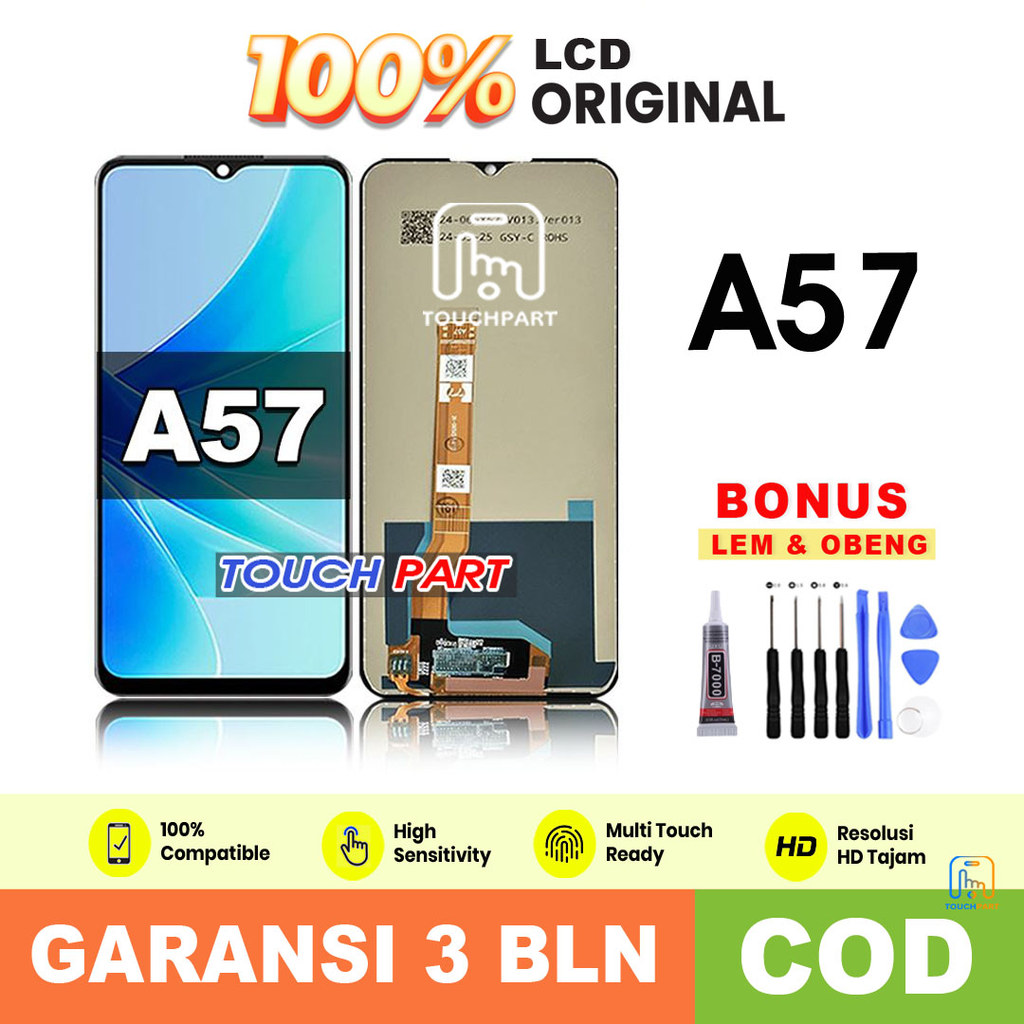 LCD FOR OPPO A57 Ori fullset asli touchscreen original COD