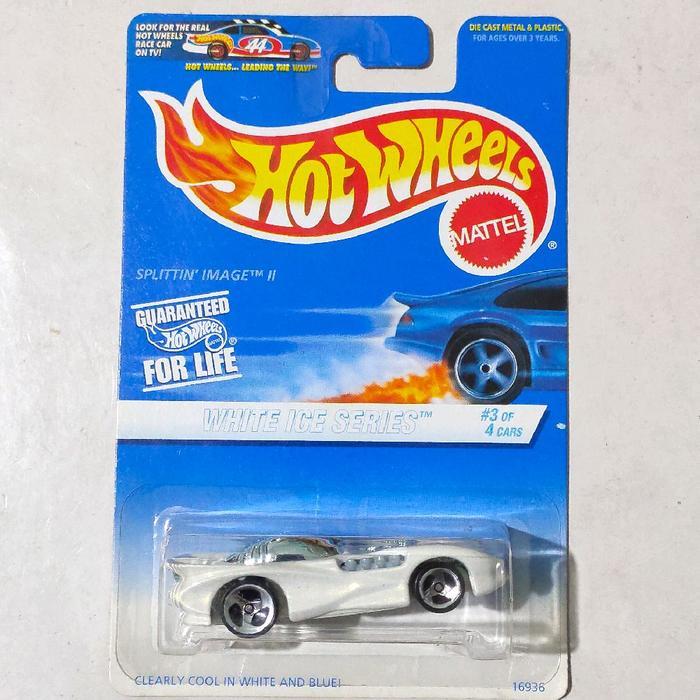Mainan Hot Wheels Splittin Image II putih 1997 White Ice Series rare