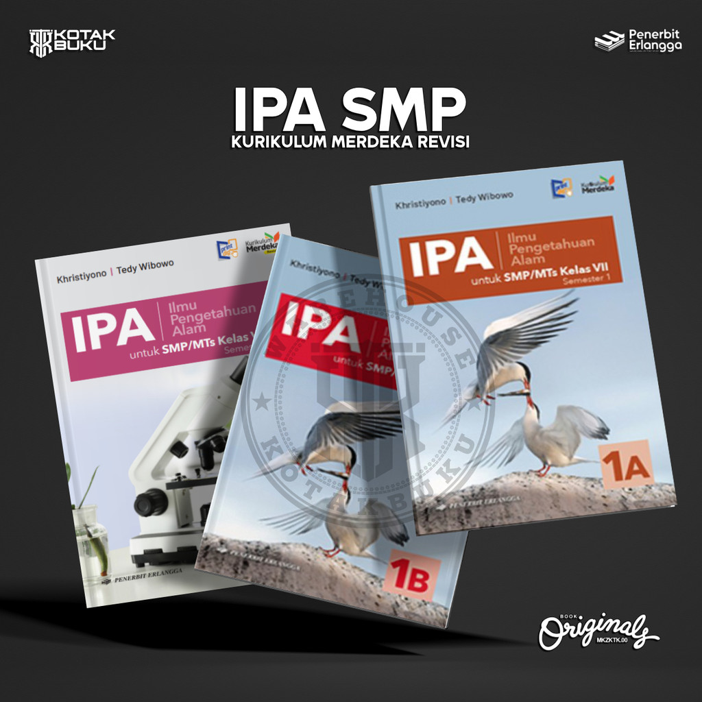[ Erlangga ] Buku IPA Kelas 7 8 SMP Kurikulum Merdeka Revisi Terbaru