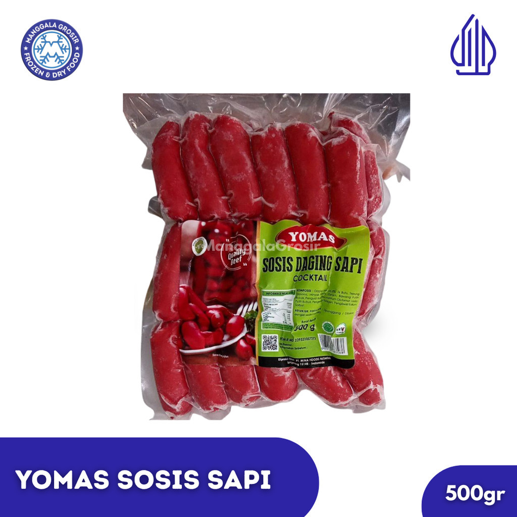 Yomas Cocktail Merah / Sosis Sapi Cocktail Merah 500gr