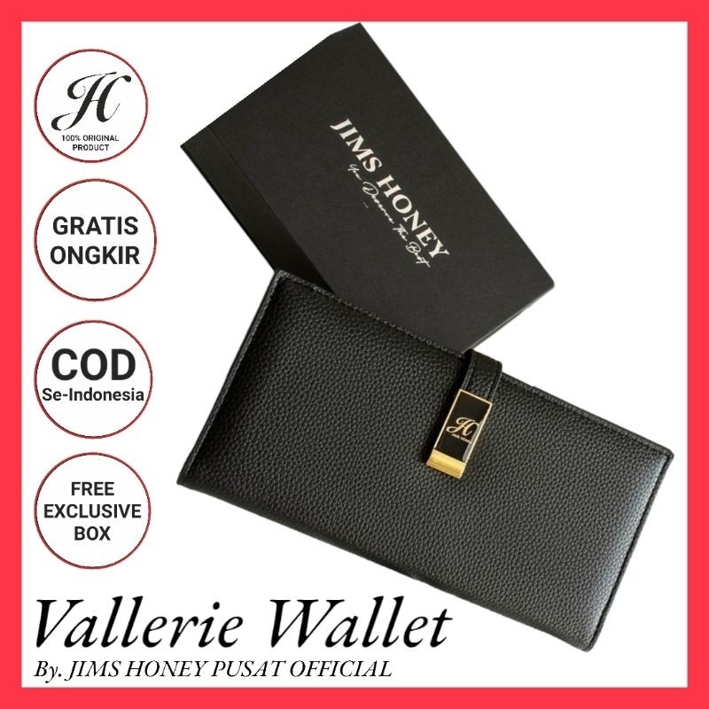 PROMO Dompet Kulit Panjang Jimshoney Vallerie Wallet Card Free Box - Dompet Wanita Valerie Jims Hone