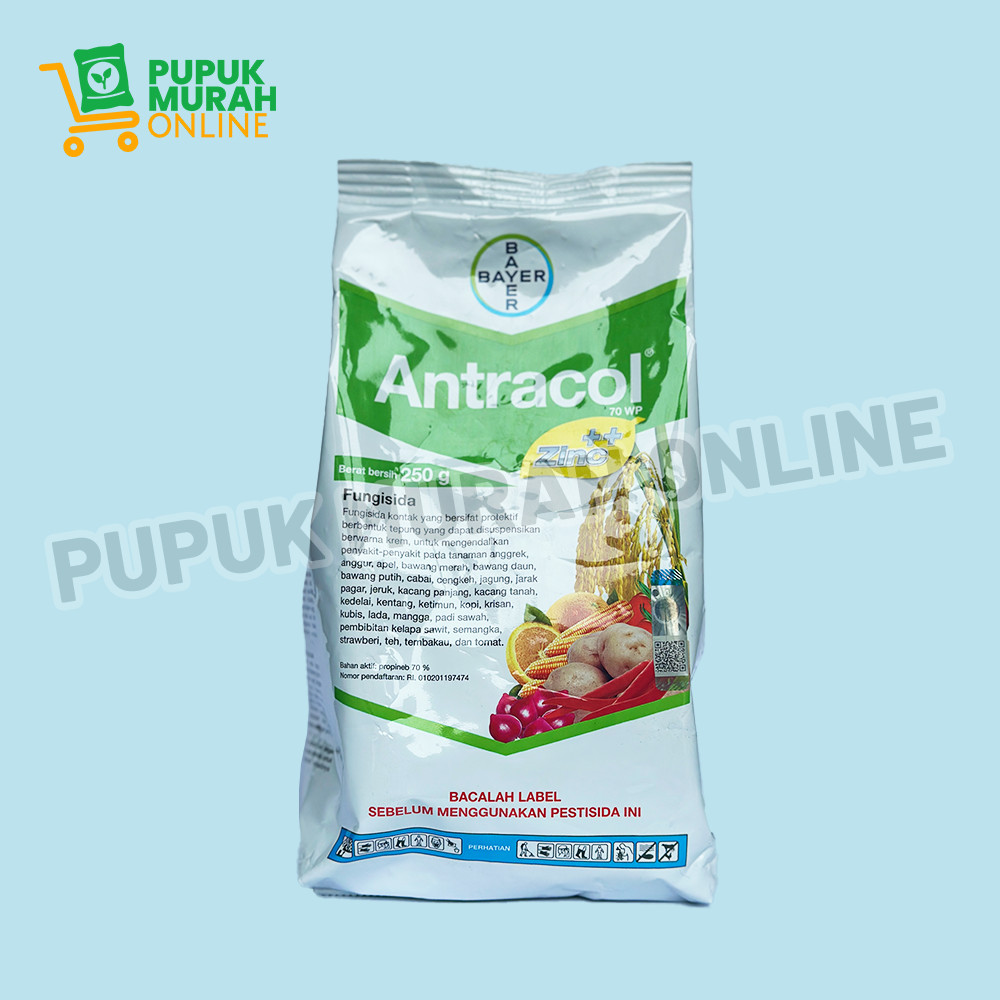 PUPUK MURAH ONLINE - Antracol Fungisida 250 gram | Fungisida Sistemik Zinc Obat Anti Busuk Jamur