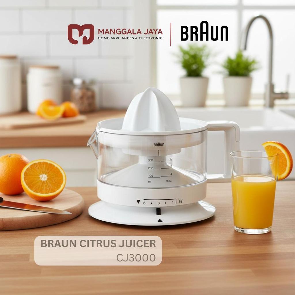 Braun Citrus Juicer Perasan Jeruk Sunkist Lemon CJ 3000
