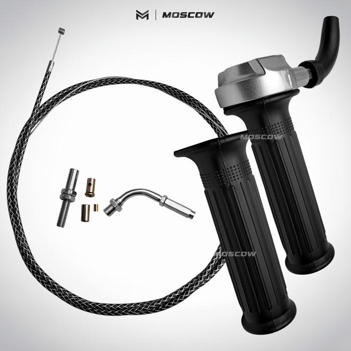 HANDLE GAS MOTOR SELONGSONG GAS KONTAN SLONSONG GAS SPONTAN RM MINI THAILAND + TALI KABEL GAS SERAT 